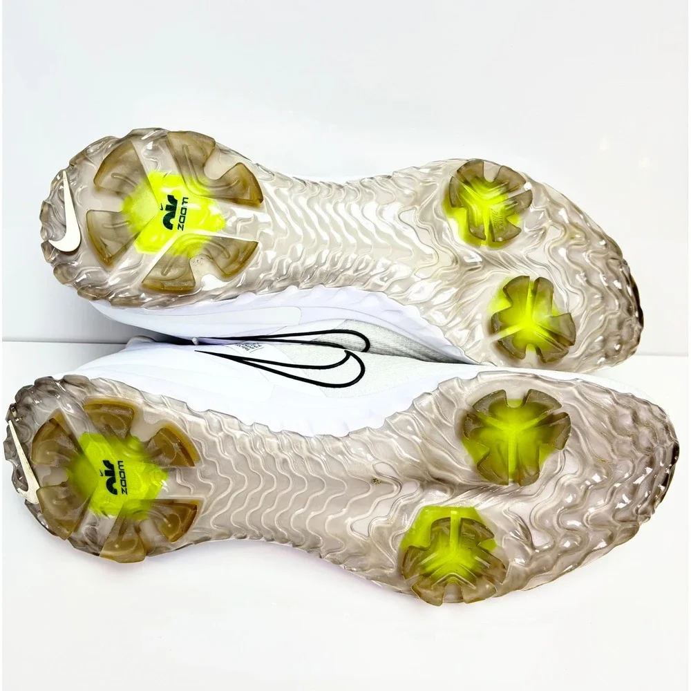 Nike Air Zoom Infinity Tour Flyknit Golf Shoes White Black CT0540-133 Mens 14